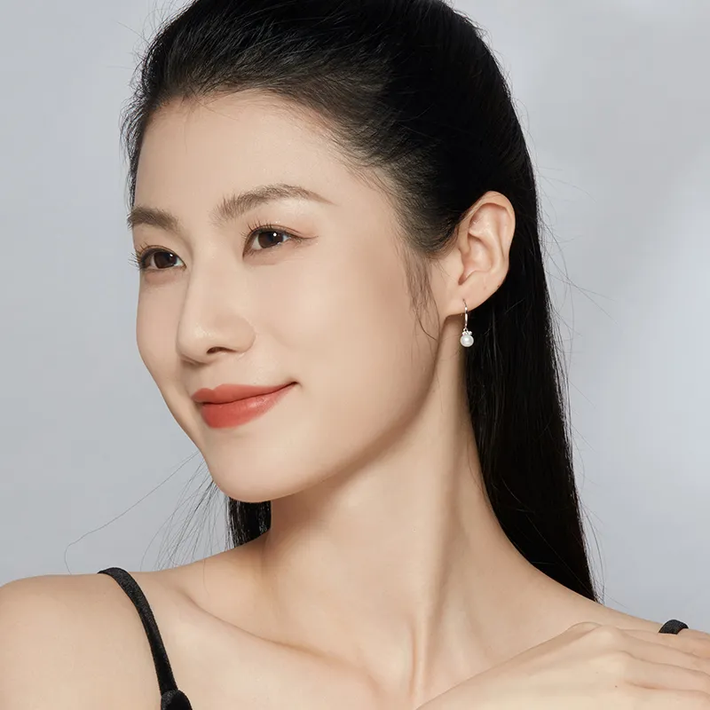 Lao Feng Xiang Pearl Earrings Women's-4