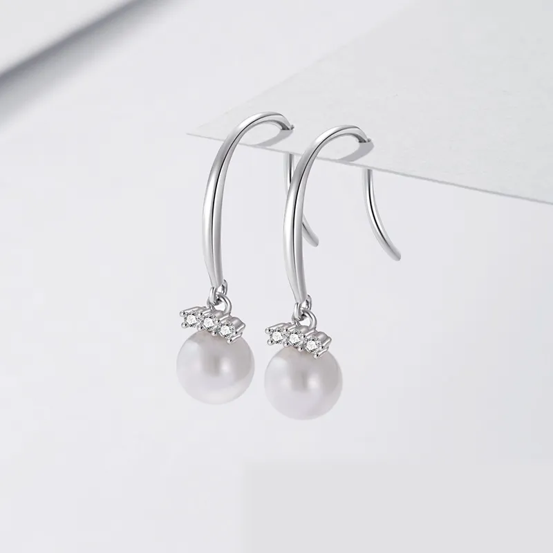 Lao Feng Xiang Pearl Earrings Women's-5