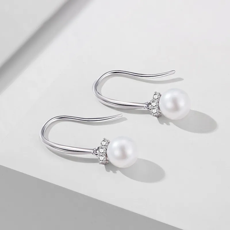 Lao Feng Xiang Pearl Earrings Women's-7