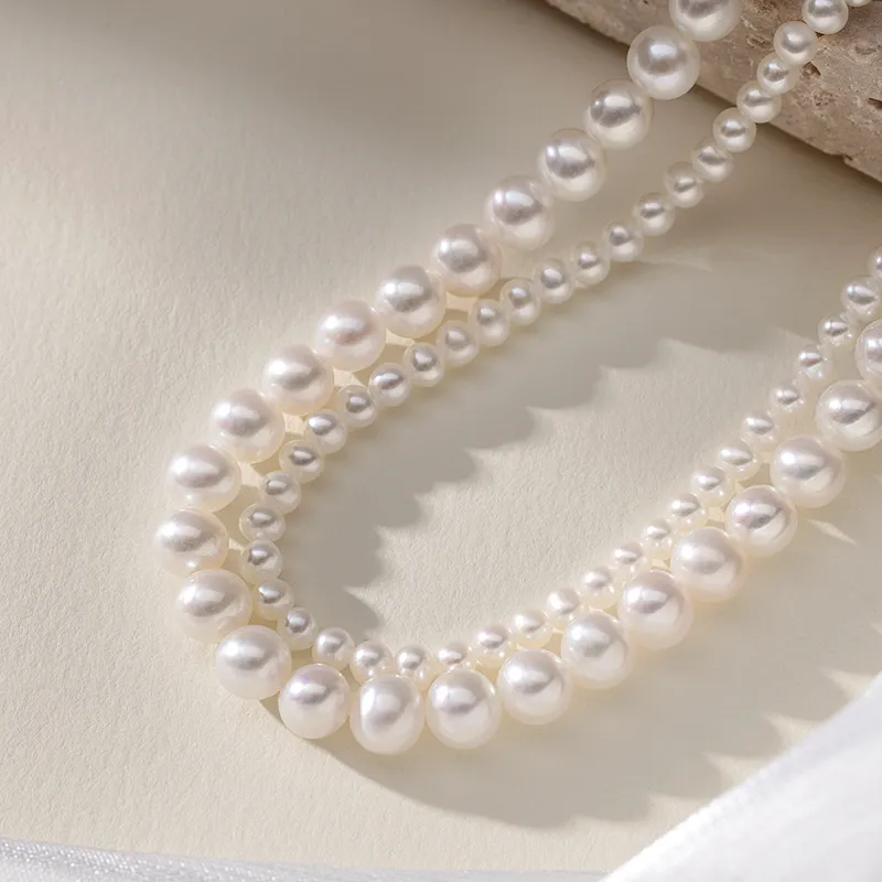 Lao Feng Xiang Pearl Necklaces Women's-3