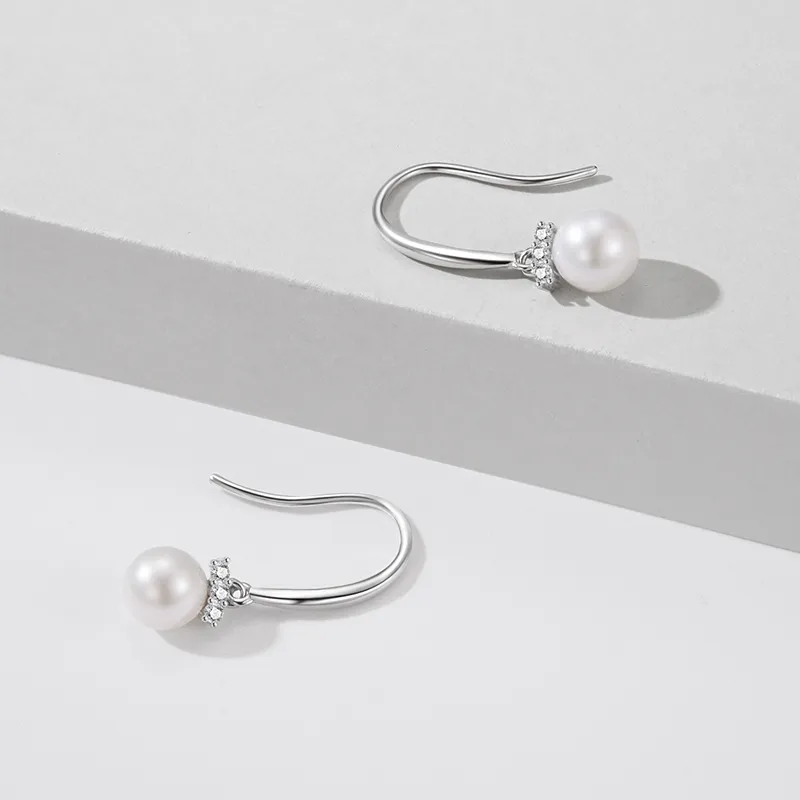 Lao Feng Xiang Pearl Earrings Women's-6