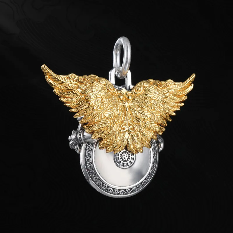 Three Blessings Of Happiness S925 Silver Necklaces Unisex-2