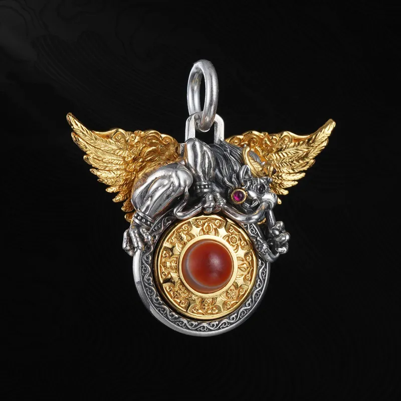 Three Blessings Of Happiness S925 Silver Necklaces Unisex-1