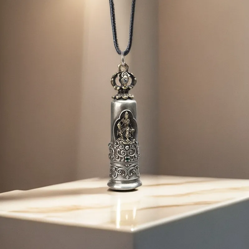 Three Blessings Of Happiness Copper Necklaces Unisex-3