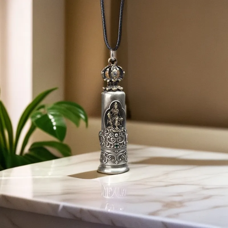Three Blessings Of Happiness Copper Necklaces Unisex-2