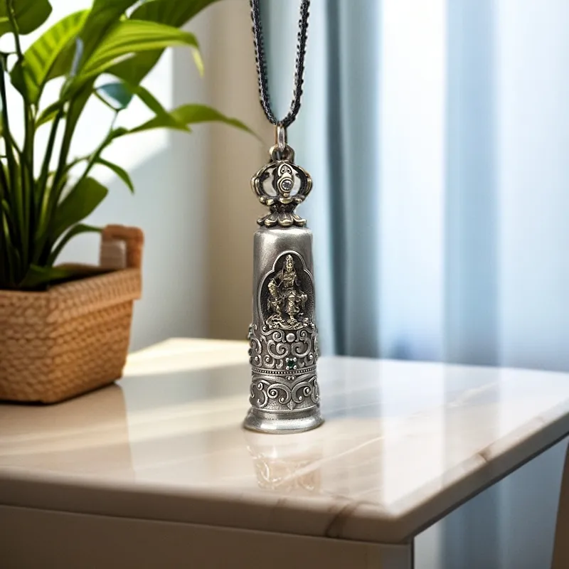 Three Blessings Of Happiness Copper Necklaces Unisex-4