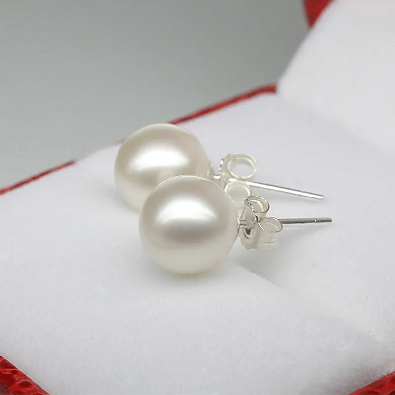 Andaozi Pearl Stud Earrings Women's-3
