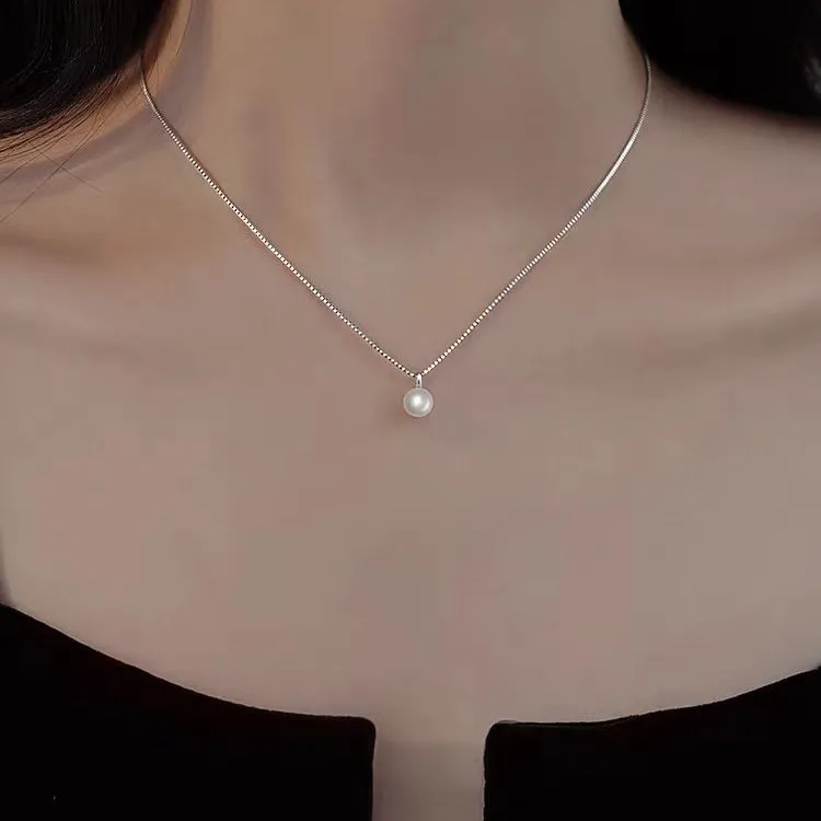 Andaozi Pearl Necklaces Women's-1