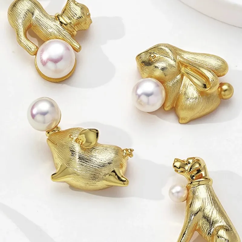 Andaozi Freshwater Pearl Brooches Women's-2