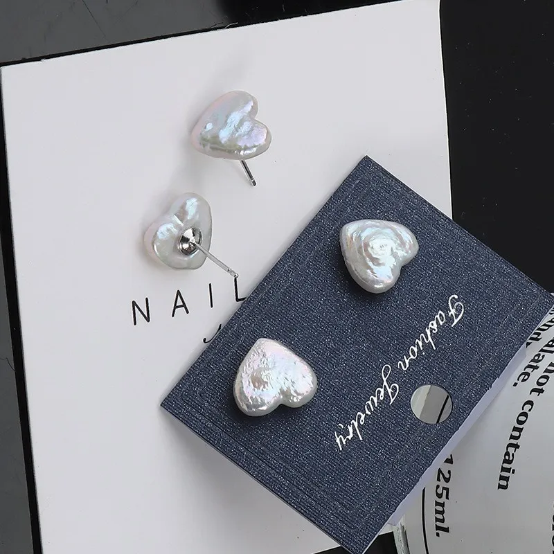 Andaozi Pearl Stud Earrings Women's-4