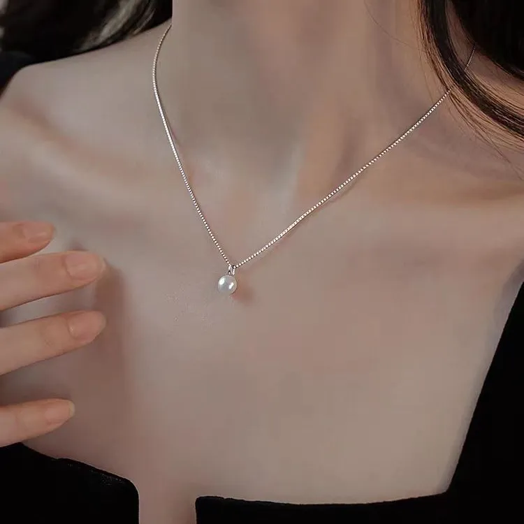 Andaozi Pearl Necklaces Women's-2