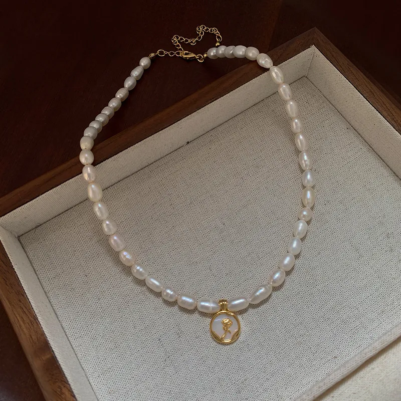 Andaozi Freshwater Pearl Necklaces Women's-3