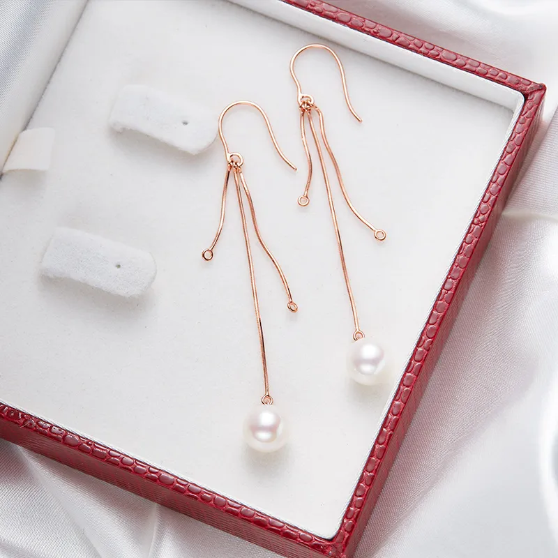 Andaozi Freshwater Pearl Earrings Women's-2