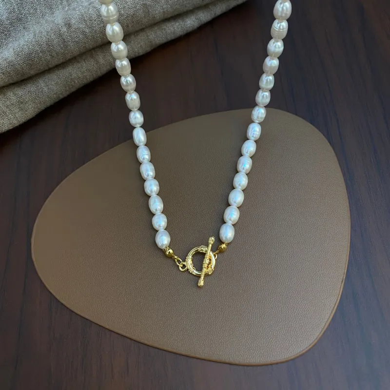 Andaozi Freshwater Pearl Necklaces Women's-4