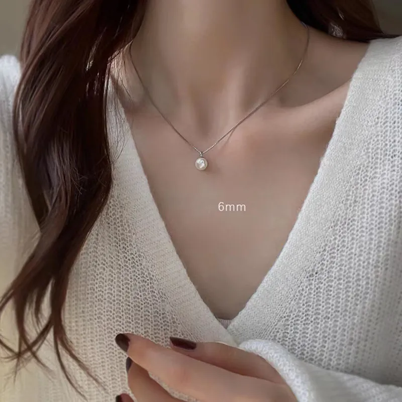 Andaozi Pearl Necklaces Women's-4