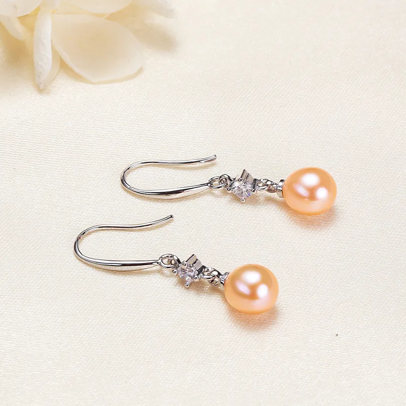 Andaozi Pearl Earrings Women's-4
