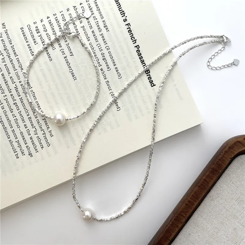 Andaozi Pearl Necklaces Women's-3