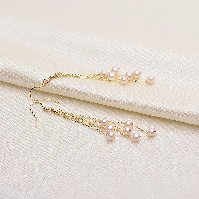 Andaozi Pearl Earrings Women's-3