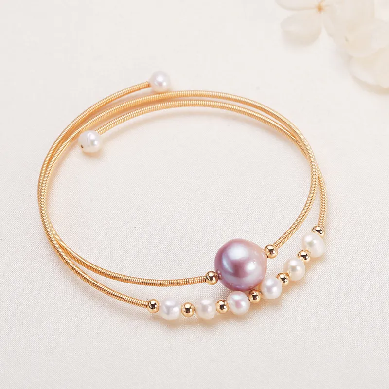 Andaozi Pearl Bangles Women's-3