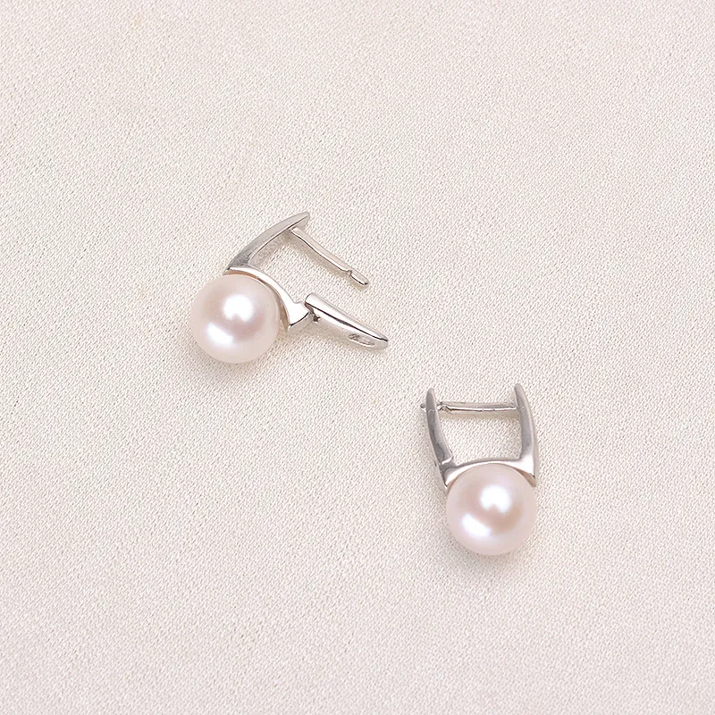 Andaozi Pearl Stud Earrings Women's-3
