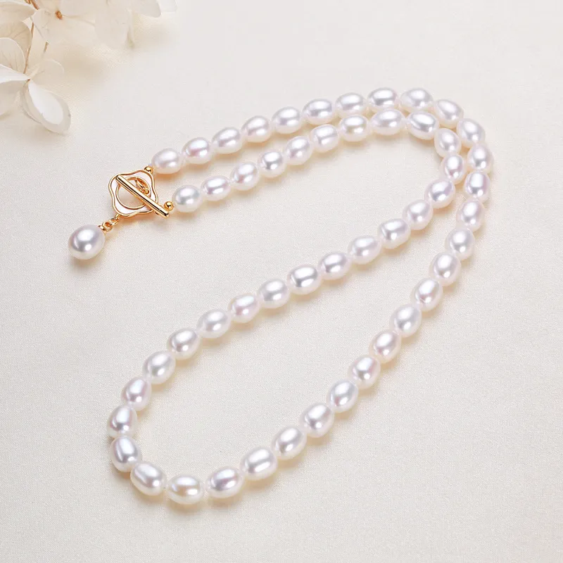 Andaozi Pearl Necklaces Women's-4