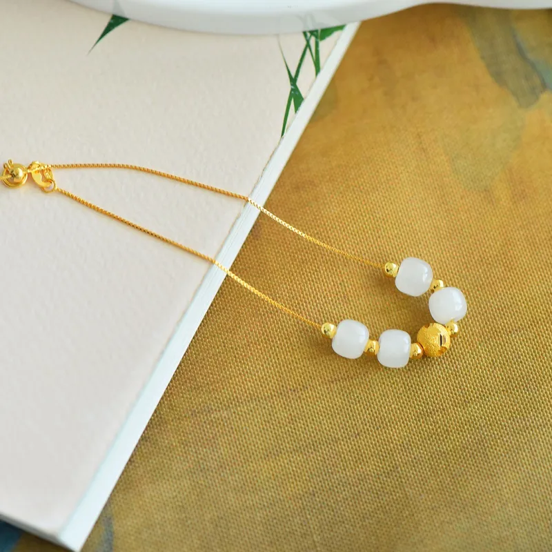 Andaozi Hetian Jade Bracelets White Jade Women's-2