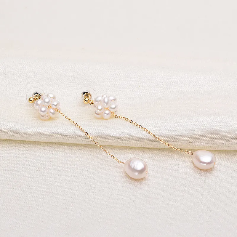Andaozi Pearl Drop Earrings Women's-1