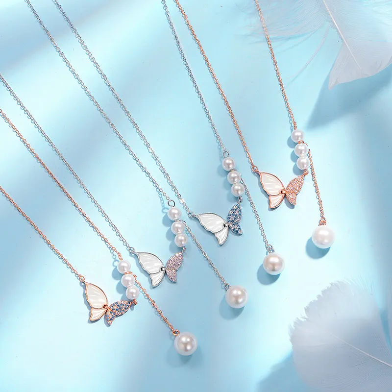 Andaozi Pearl Necklaces Women's-5