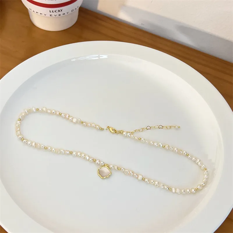 Andaozi Pearl Necklaces Women's-4