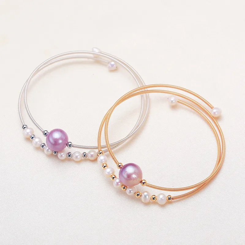 Andaozi Pearl Bangles Women's-1