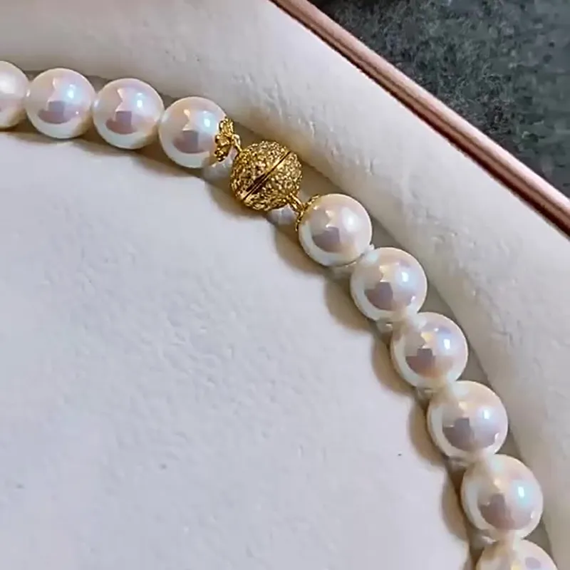 Andaozi Mother Of Pearl Necklaces Women's-2