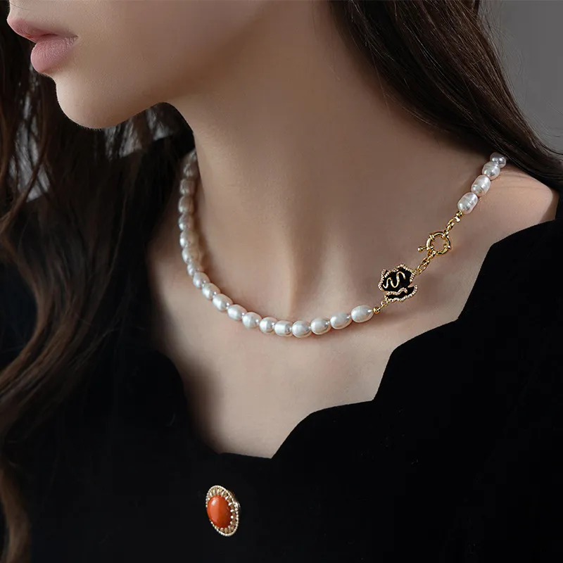 Andaozi Freshwater Pearl Necklaces Women's-1
