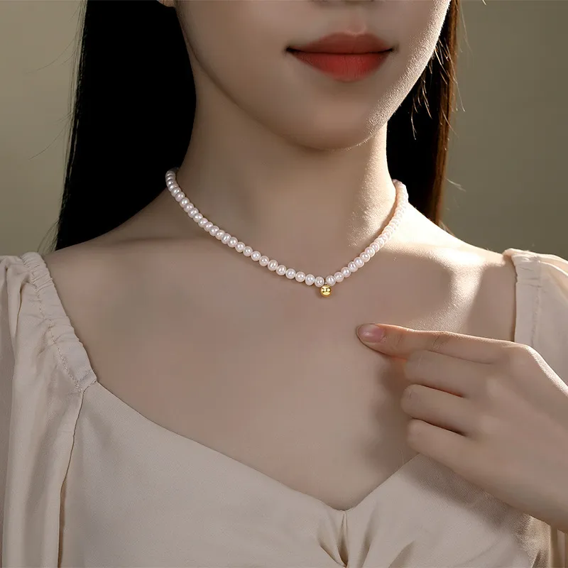 Andaozi Pearl Necklaces Women's-2