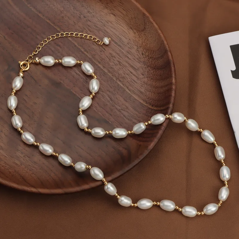 Andaozi Pearl Necklaces Women's-1