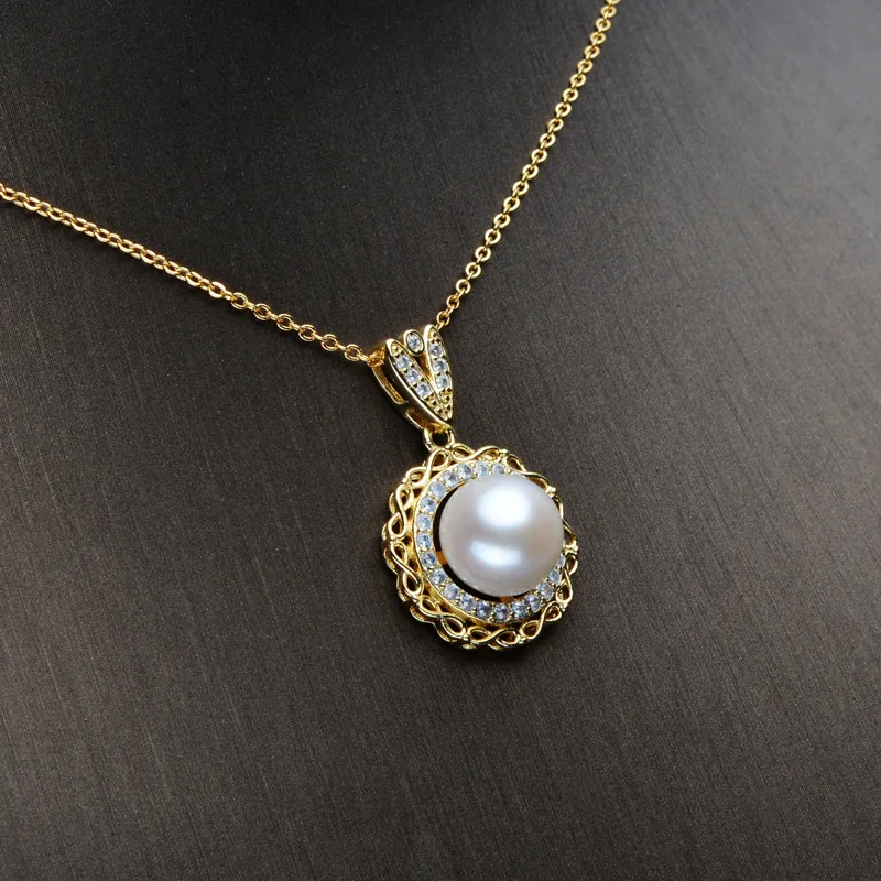 Andaozi Pearl Necklaces Women's-3