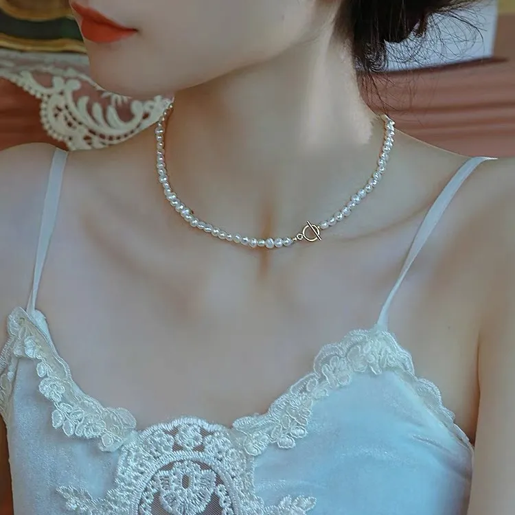 Andaozi Freshwater Pearl Necklaces Women's-1