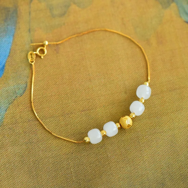 Andaozi Hetian Jade Bracelets White Jade Women's-1