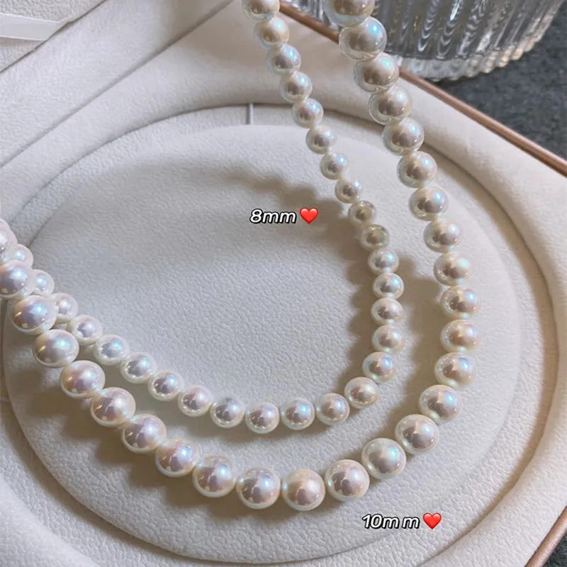 Andaozi Mother Of Pearl Necklaces Women's-4