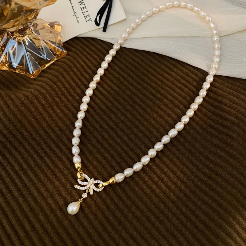 Andaozi Freshwater Pearl Necklaces Women's-3