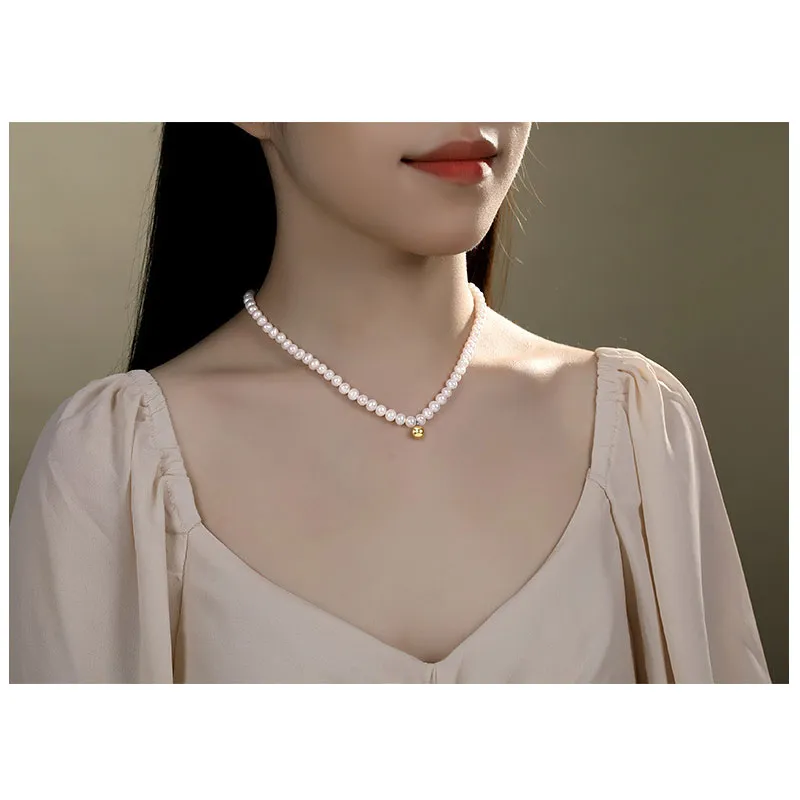 Andaozi Pearl Necklaces Women's-4