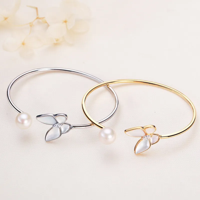 Andaozi Pearl Bangles Women's-3