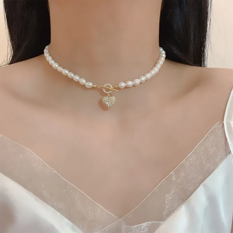 Andaozi Pearl Necklaces Women's-1