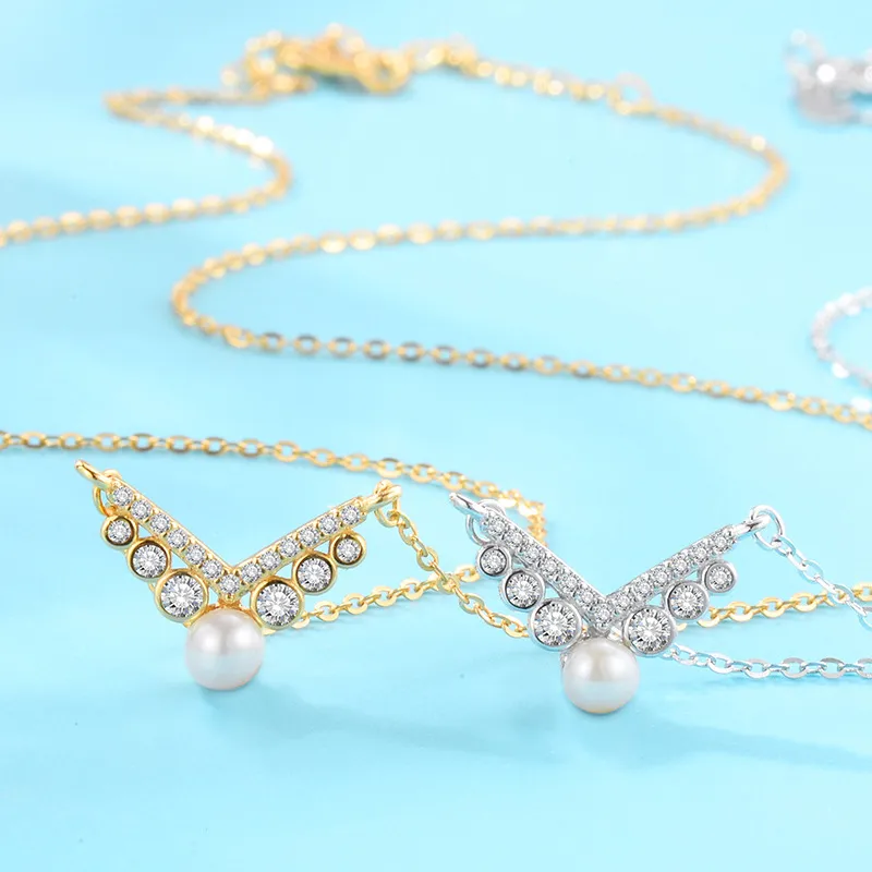 Andaozi Pearl Necklaces Women's-2