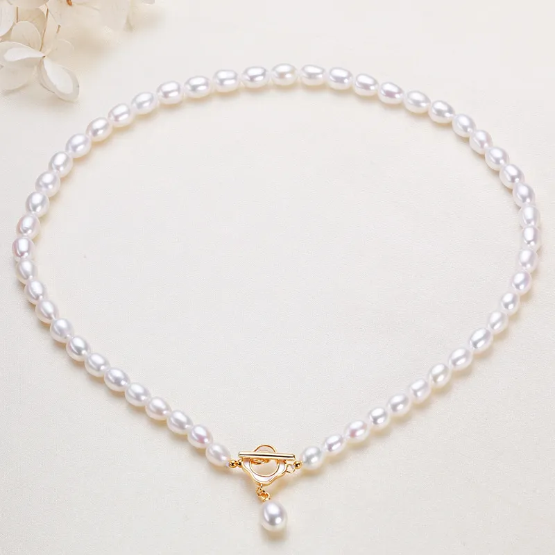 Andaozi Pearl Necklaces Women's-1