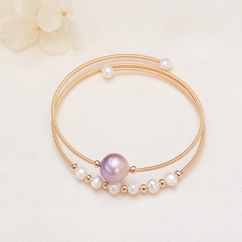Andaozi Pearl Bangles Women's-2