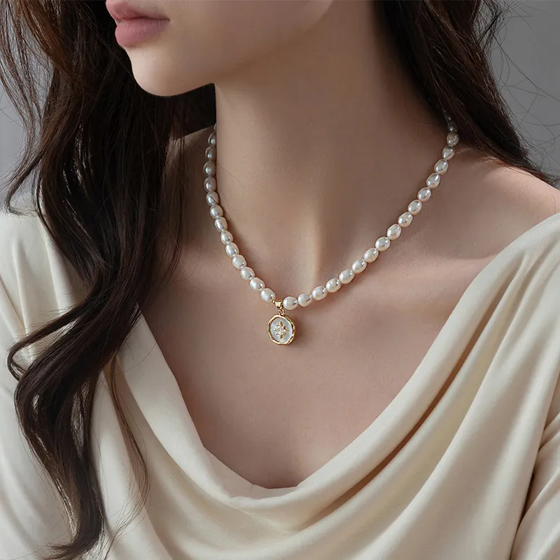 Andaozi Freshwater Pearl Necklaces Women's-1