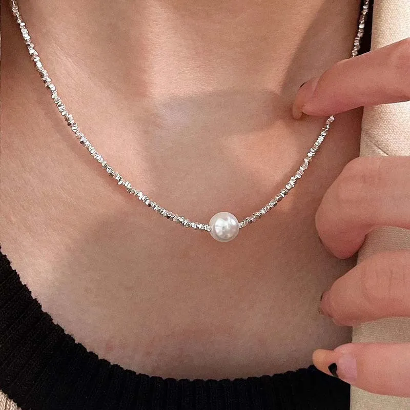 Andaozi Pearl Necklaces Women's-3