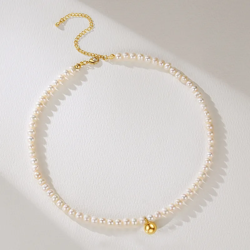Andaozi Pearl Necklaces Women's-3