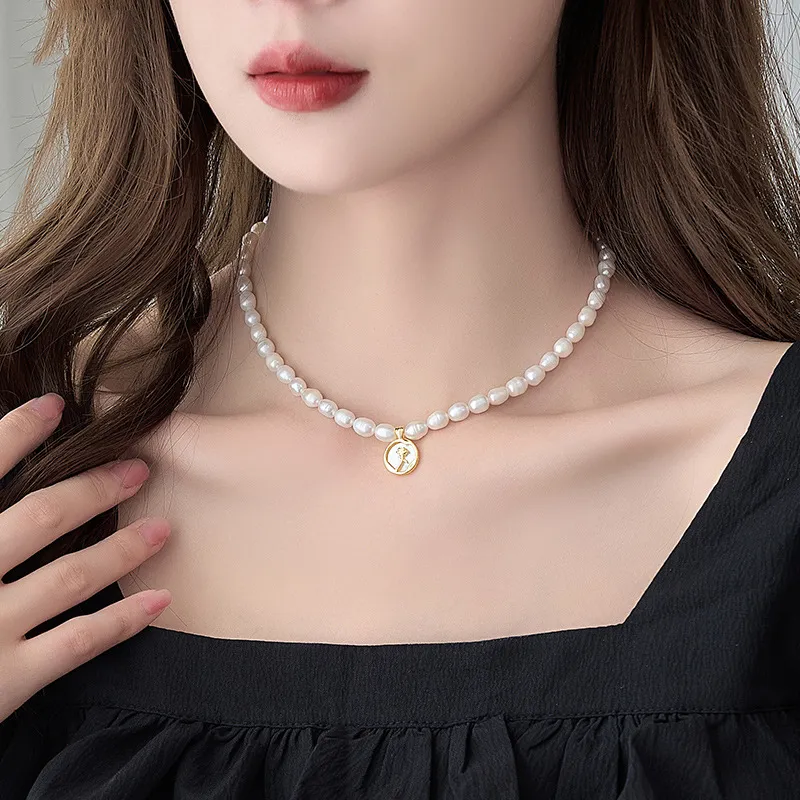 Andaozi Freshwater Pearl Necklaces Women's-1