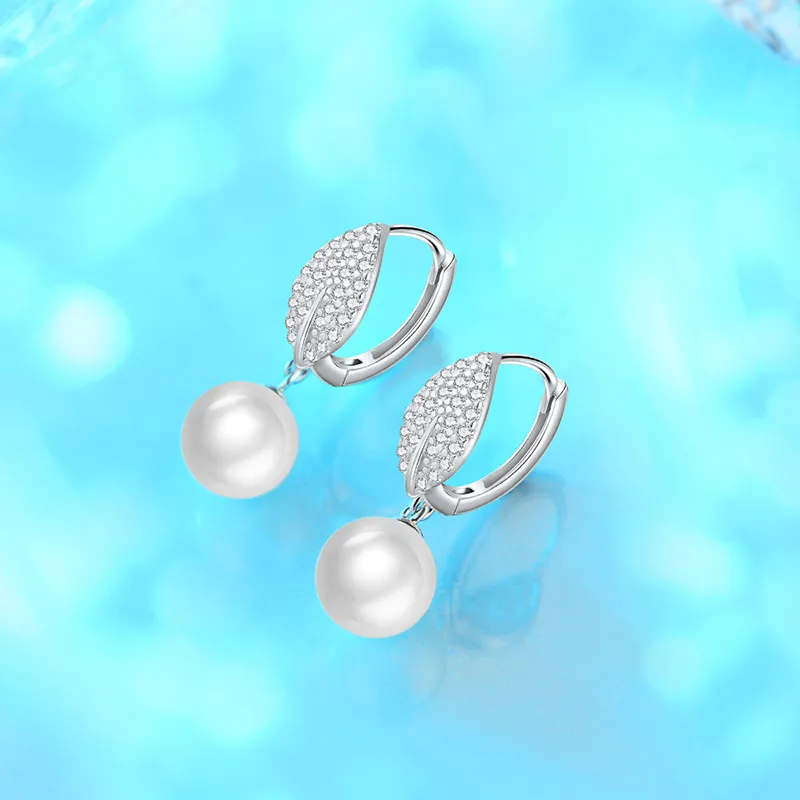 Andaozi Pearl Earrings Women's-4